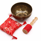 Singing Bowl Set Brass Golden Tara - SHAMTAM.COM