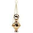 Brass Hanging Incense Burner, Triple Moon Thurible - SHAMTAM.COM
