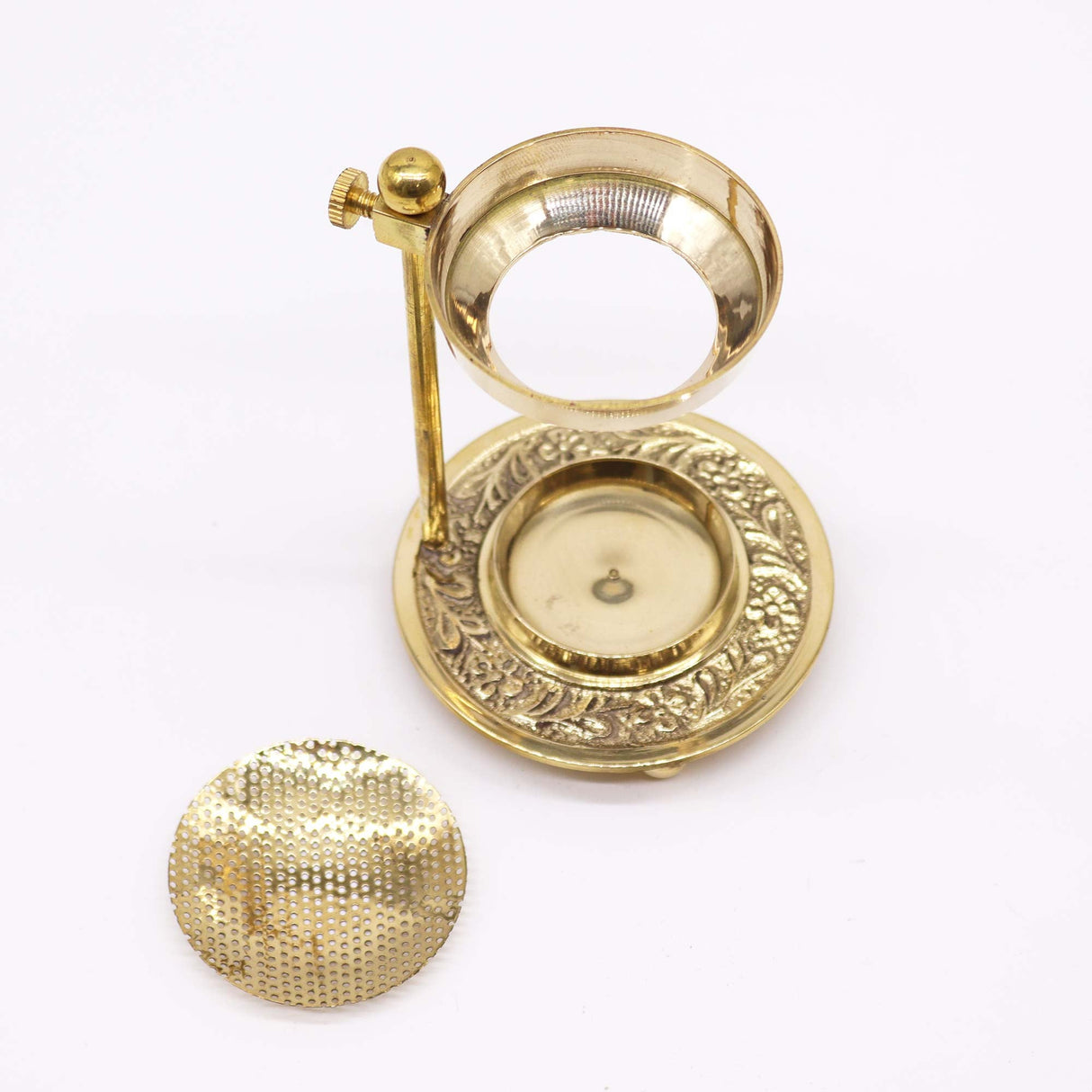 Brass Resin Incense Burner - Adjustable - SHAMTAM.COM