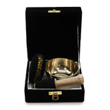 Singing Bowl Gift Set Brass - 9cm - SHAMTAM.COM