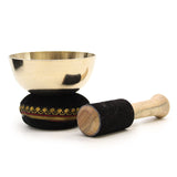 Singing Bowl Gift Set Brass - 9cm - SHAMTAM.COM