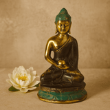 Brass Sitting Meditation Buddha Statue - SHAMTAM.COM