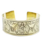 Tibetan Bracelet - Brass Five Buddha - SHAMTAM.COM