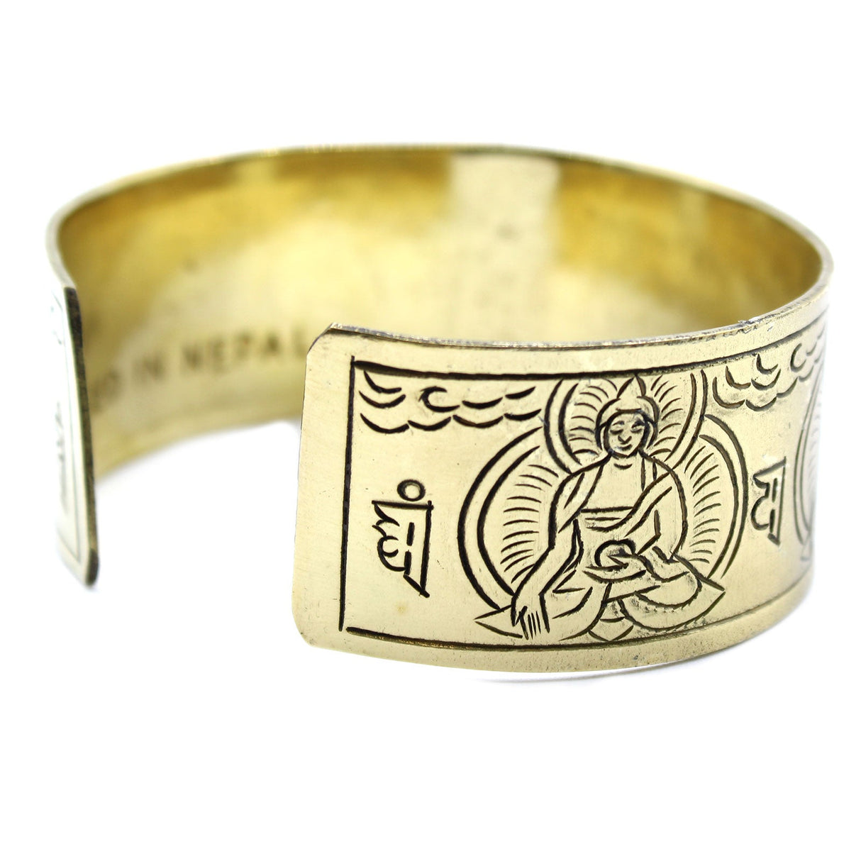 Tibetan Bracelet - Brass Five Buddha - SHAMTAM.COM