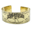 Brass Tibetan Mantra Bracelet - Tree of Life - SHAMTAM.COM