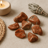 Brecciated Jasper Tumbled Stones Large African 6 Pieces - SHAMTAM.COM