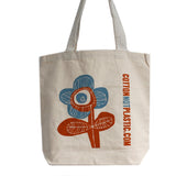 Tote Bag Bright Flower - choice of 4 colours - SHAMTAM.COM