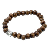 Brown Beads & Buddha Bangle - SHAMTAM.COM