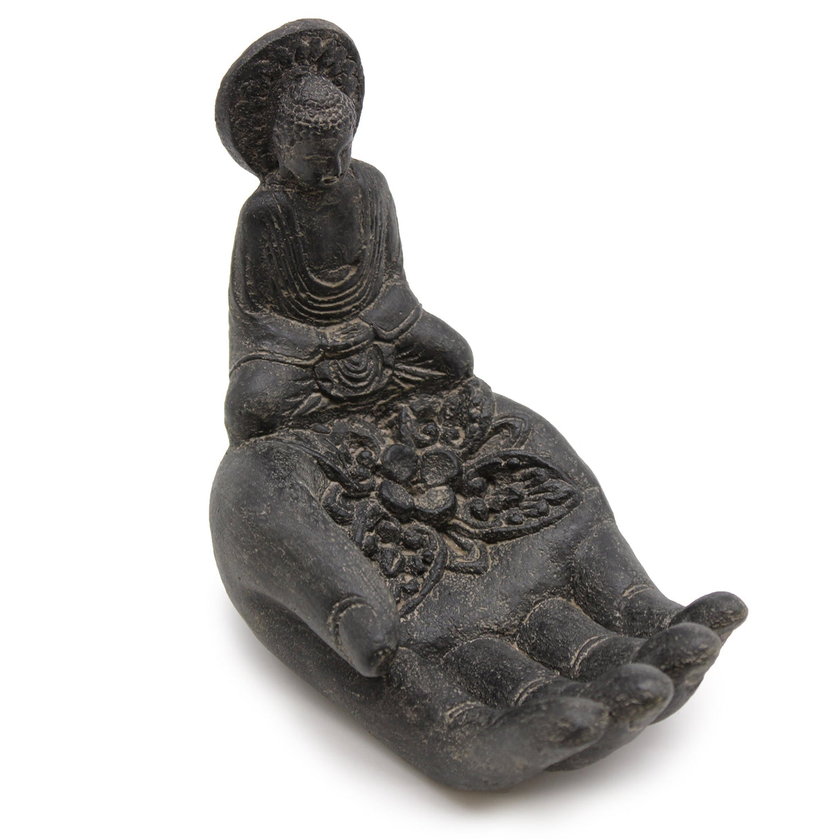 Buddha & Hand Incense Burner (black) - SHAMTAM.COM