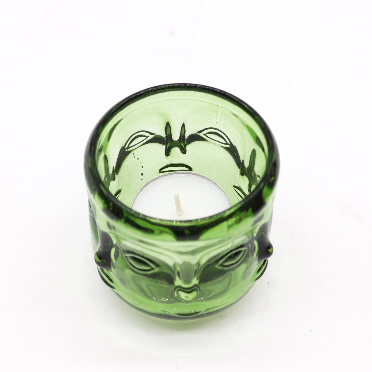 Buddha Faces Candle Jar - Garden Jade (2 pcs) - SHAMTAM.COM