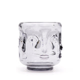 Buddha Faces Candle Jar - Midnight Grey (2 pcs) - SHAMTAM.COM