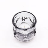 Buddha Faces Candle Jar - Midnight Grey (2 pcs) - SHAMTAM.COM