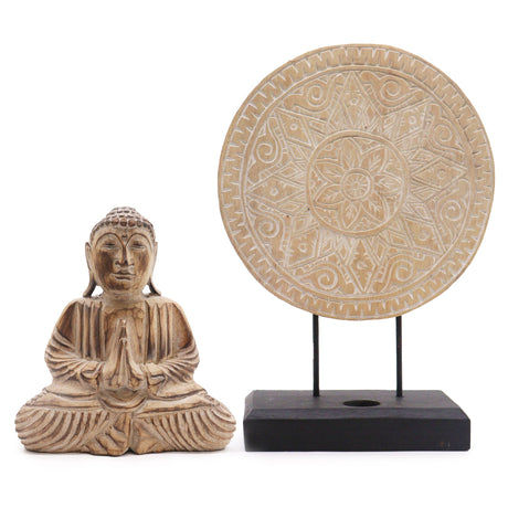 Buddha Feng Shui Set - Classic Mandala - Natural - SHAMTAM.COM