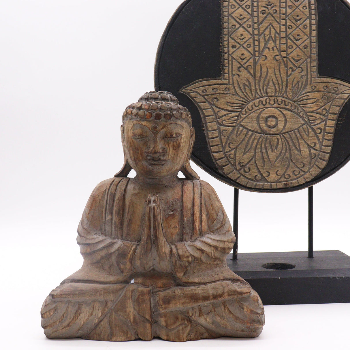 Buddha Feng Shui Set - Hamsa - Grey - SHAMTAM.COM