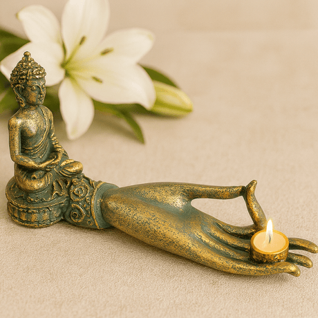 Buddha Incense Burner, Antique Hand - SHAMTAM.COM