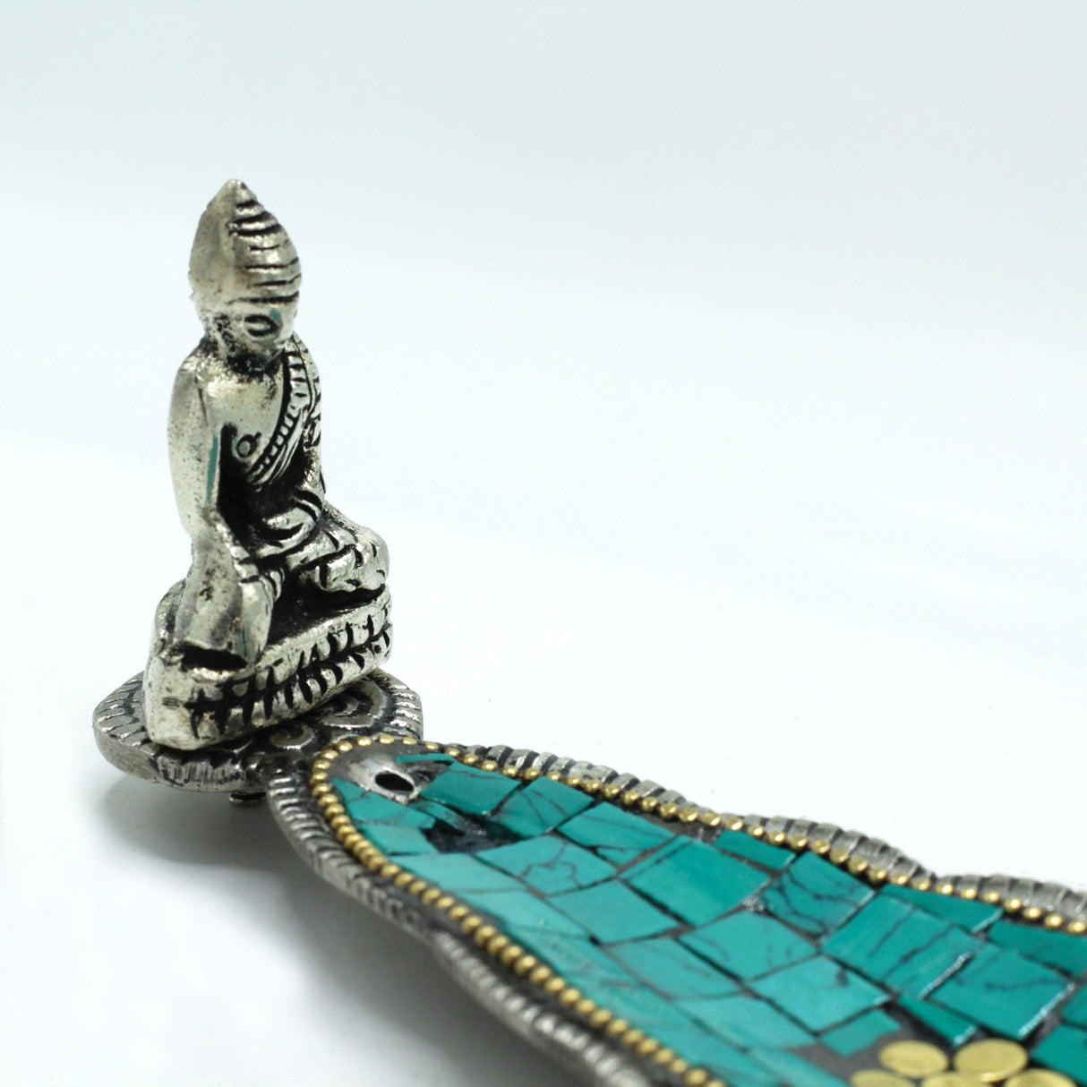 Buddha Long Leaf Tibetan Decor Incense Holder - SHAMTAM.COM