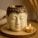 Buddha Oil Burner Wax Melt Burner - Ivory Mint - SHAMTAM.COM