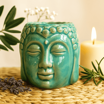 Buddha olajégő viaszolvadék melegítő kék