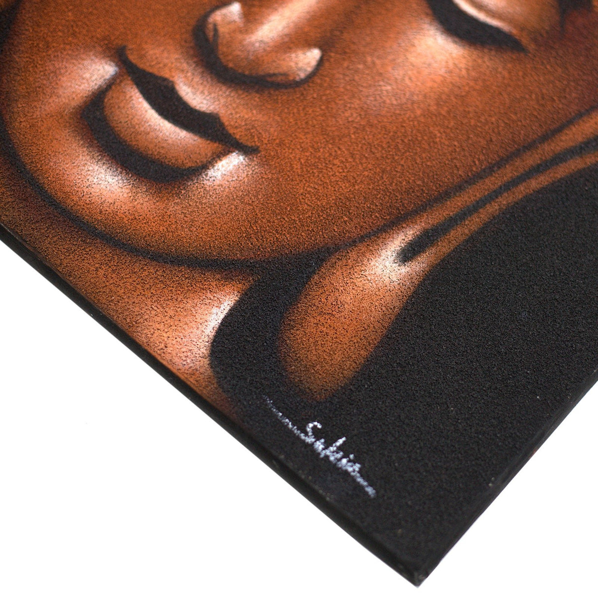 Buddha Painting - Copper Sand Finish - SHAMTAM.COM