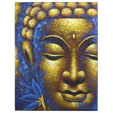 Buddha Painting - Gold Face & Lotus Flower - SHAMTAM.COM