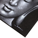 Buddha Painting - Grey Brocade Detail - SHAMTAM.COM