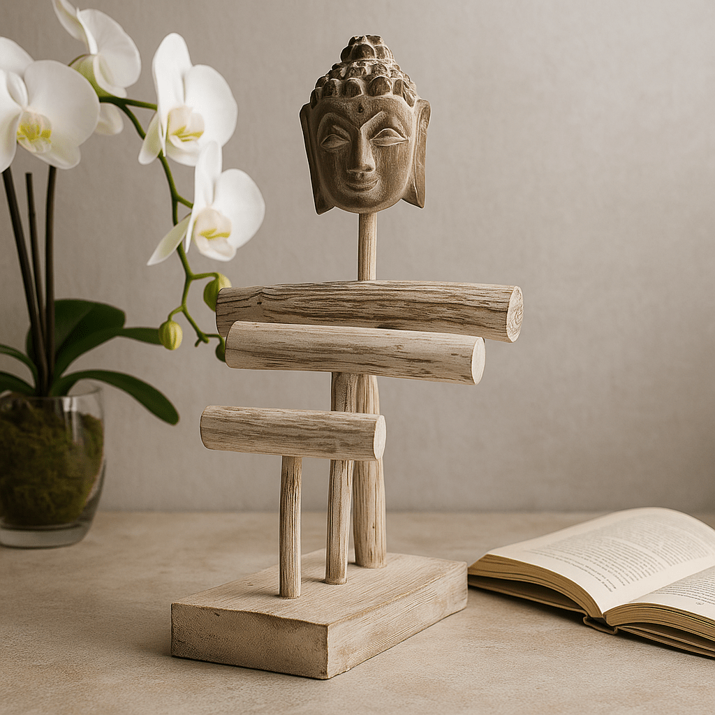 Buddha Stand 3 - Branch Whitewash - SHAMTAM.COM