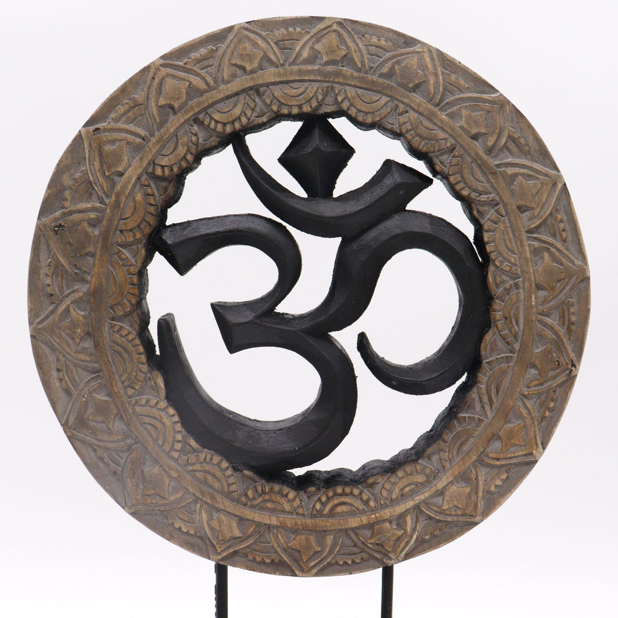 Buddha Feng Shui Set - Om - Grey & Black - SHAMTAM.COM