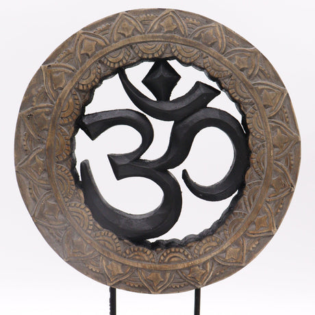 Buddha Feng Shui Set - Om - Grey & Black - SHAMTAM.COM