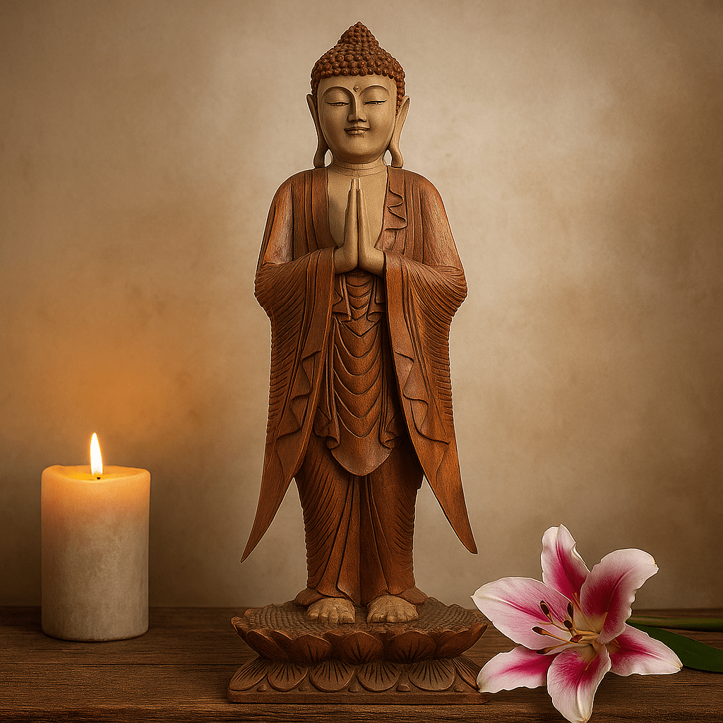 Buddha Statue Standing 1m Welcome - SHAMTAM.COM