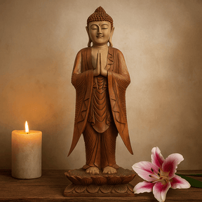 Buddha Statue Standing 1m Welcome - SHAMTAM.COM