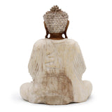 Buddha Statue Whitewash - 30cm Teaching Transmission - SHAMTAM.COM