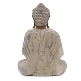 Buddha Statue Whitewash - 40cm Teaching Transmission - SHAMTAM.COM