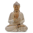 Buddha Statue Whitewash - 40cm Teaching Transmission - SHAMTAM.COM