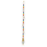 Brass Buddha Chakra Wind Chime with Soothing Bells and Colorful Beads - Handcrafted Indian Decor for Home and Garden - SHAMTAM.COM