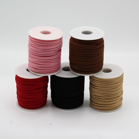 Bulk Roll Pendant Cord - 2.5mm x 45m - Black A001 - SHAMTAM.COM