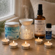 The House on Christmas Day: A Christmas gift set in one scent: White Christmas whipped soap, room and pillow spray, fragrance oil and an angel oil burner with tealights
