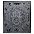 B&W Double Cotton Bedspread + Wall Hanging - Hamsa - SHAMTAM.COM