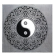 B&W Double Cotton Bedspread + Wall Hanging - Ying yang - SHAMTAM.COM