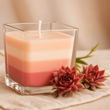 Cactus Flower Jar Candle - Rainbow - SHAMTAM.COM