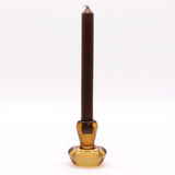 Mushroom Flip Dinner Candle / Tealight Holder - Antique Amber (2 pcs) - SHAMTAM.COM