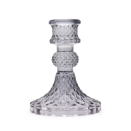 Vintage Dinner Candle Holder - Midnight Grey (2 pcs) - SHAMTAM.COM
