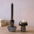 Candle Holder Taper Candle Tealight Midnight Grey 2 - Pack - SHAMTAM.COM