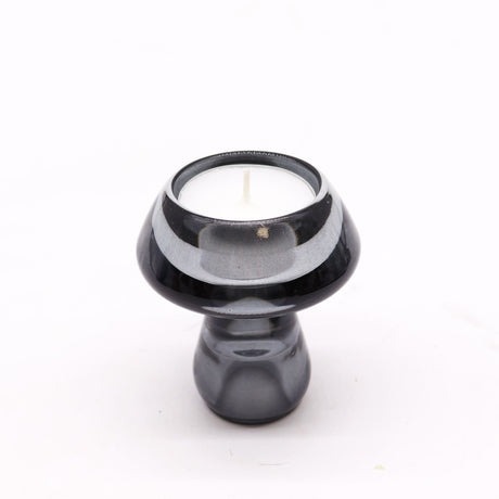 Mushroom Flip Dinner Candle / Tealight Holder - Midnight Grey (2 pcs) - SHAMTAM.COM