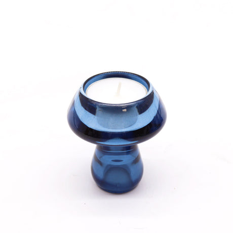 Mushroom Flip Dinner Candle / Tealight Holder - Royal Blue (2 pcs) - SHAMTAM.COM