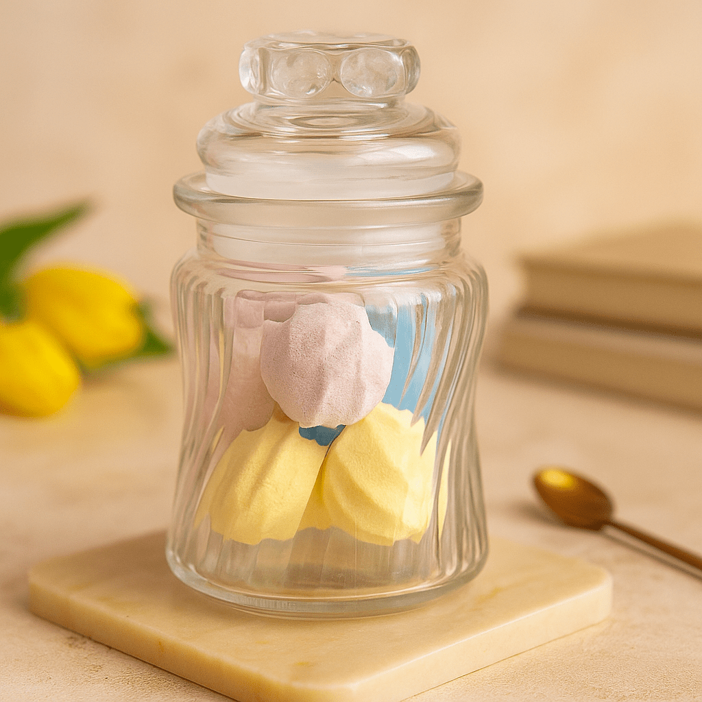 Candy Jar, Swirl Ribs - SHAMTAM.COM