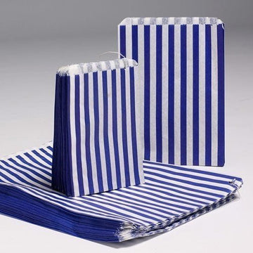 Sacchetti di Carta a Righe Dolci Blu 5x7, 1000 pezzi