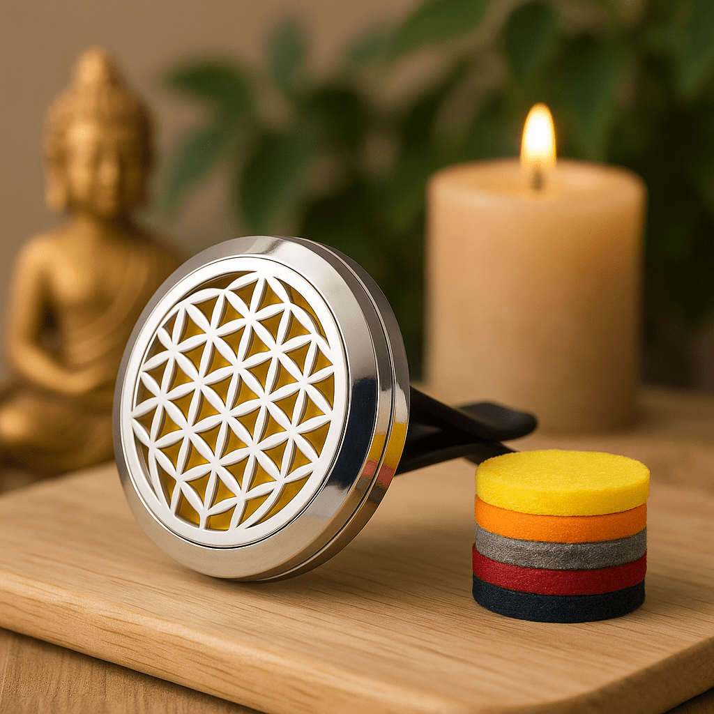 Car Vent Diffuser - Flower of Life 10 Pads - SHAMTAM.COM