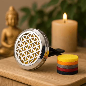 Bil ventil diffuser – livets blomst 10 puder