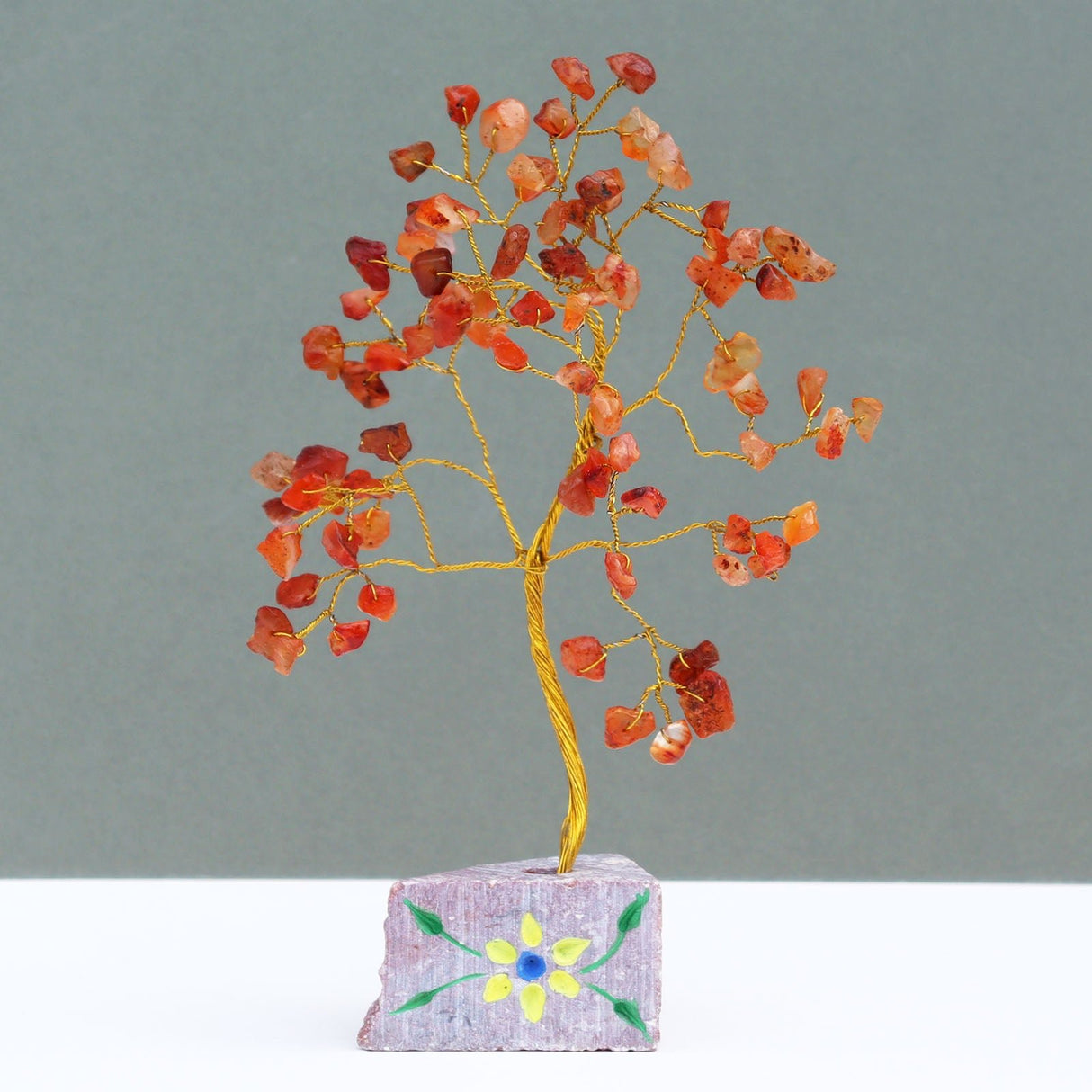 Carnelian Crystal Tree - 80 Stone - Gemstones - SHAMTAM.COM