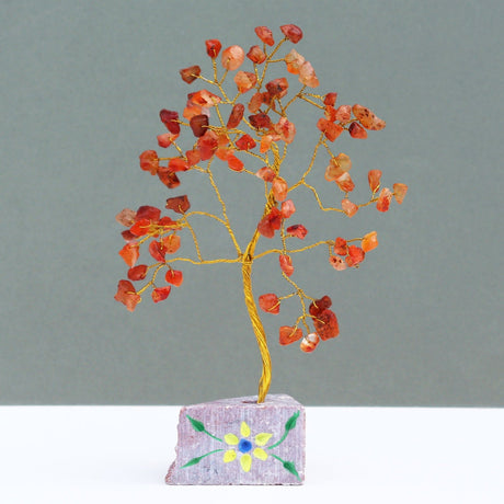 Carnelian Crystal Tree - 80 Stone - Gemstones - SHAMTAM.COM